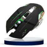 RGB Wireless Bluetooth Rechargeable Gaming Mouse with Dual Mode Connectivity and Adjustable DPI