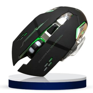 RGB Wireless Bluetooth Rechargeable Gaming Mouse with Dual Mode Connectivity and Adjustable DPI