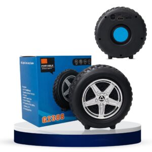 Tyre Shape Bluetooth MP3 Speaker Portable Wireless Speaker with FM Radio USB and TF Card Support